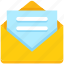 envelope, letter, mail, open, paper, post 