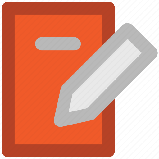 Contract, notepad, paper with pencil, pencil, writing pad, writing paper icon - Download on Iconfinder