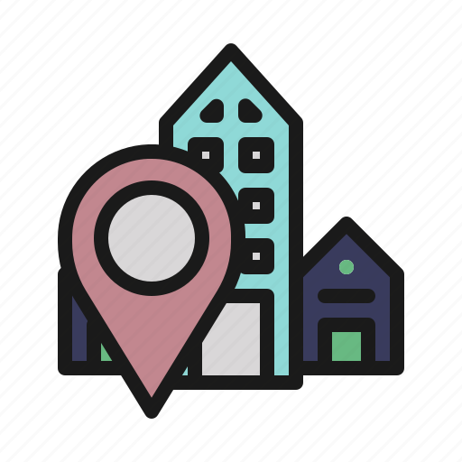 Building, location, navigation, office, pin, place, pointer icon - Download on Iconfinder
