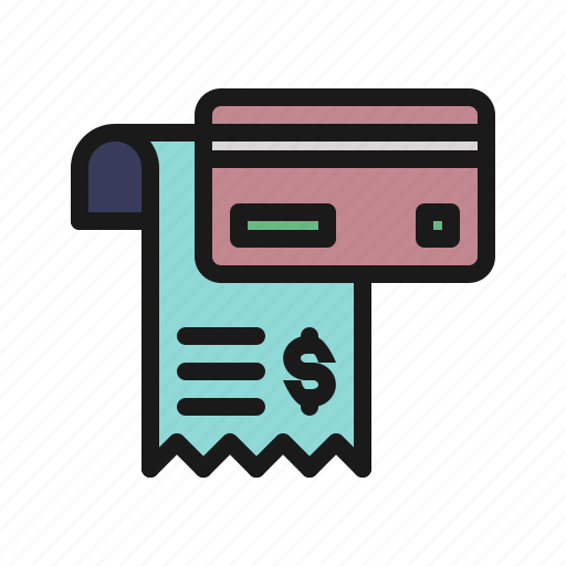 Bill, buy, card, credit, payment, receipt, shopping icon - Download on Iconfinder