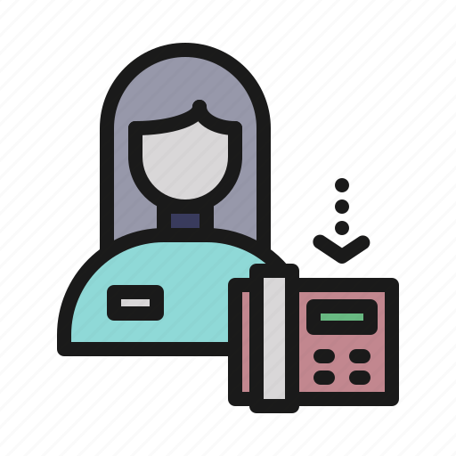 Call, contact, female, information, operator, service, telephone icon - Download on Iconfinder