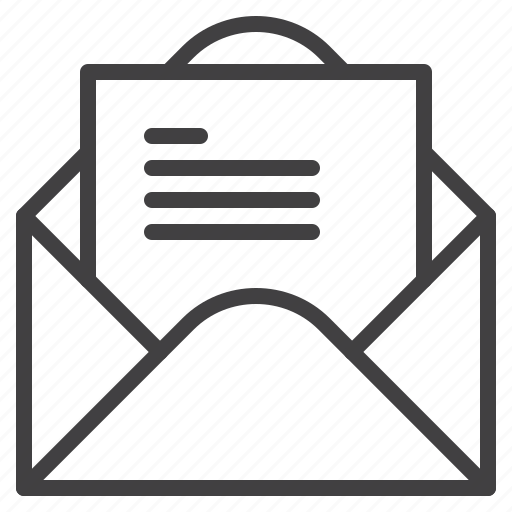Envelope, letter, message, open icon - Download on Iconfinder