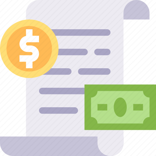 Cash, document, dollar, finance, money, paper icon - Download on Iconfinder