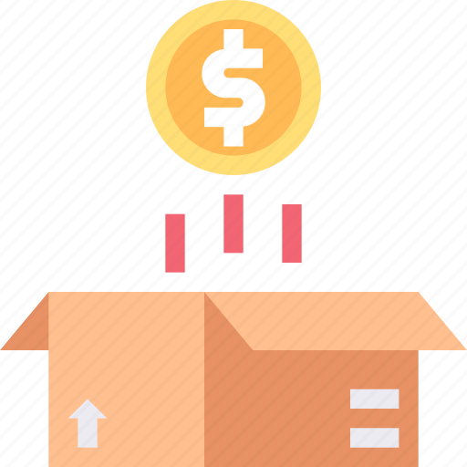 Box, delivery, finance, money, package, shipping icon - Download on Iconfinder