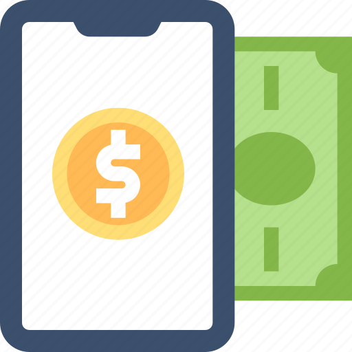 Cash, dollar, online, payment, purchase, smartphone icon - Download on Iconfinder