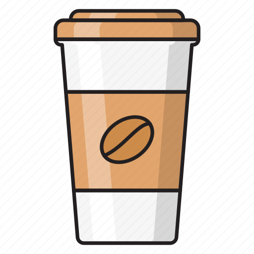 Papercup, beverage, beans, coffee, drink icon - Download on Iconfinder