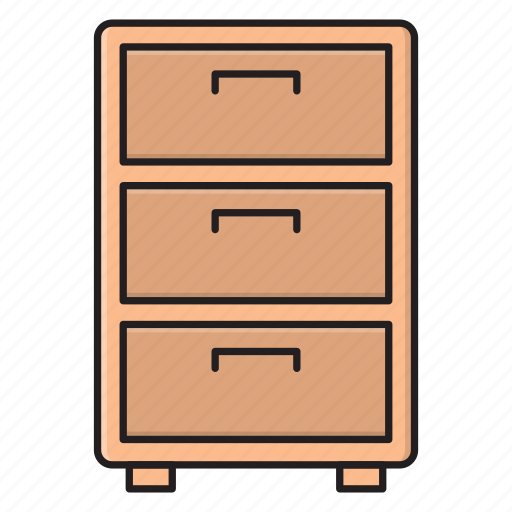 Office, cabinet, furniture, interior, drawer icon - Download on Iconfinder