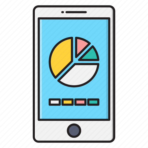 Graph, mobile, finance, report, chart icon - Download on Iconfinder