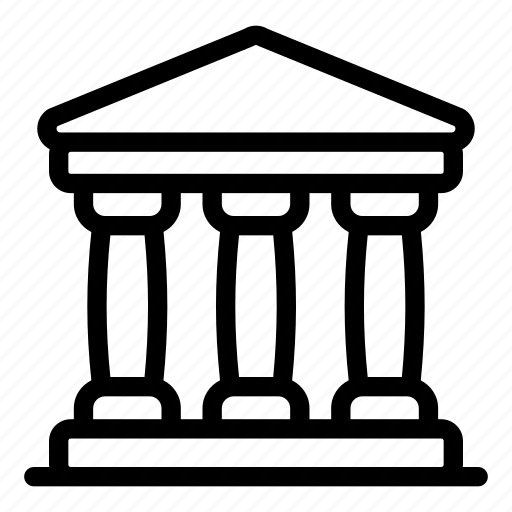 Bank, building, real estate, financial institute, depository house icon - Download on Iconfinder