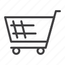 shopping, cart, trolley, basket