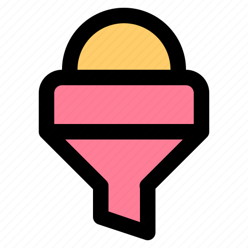 Funnel, filter, shape, chemical, chemistry icon - Download on Iconfinder