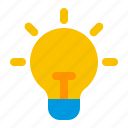 idea, bulb, light, creative