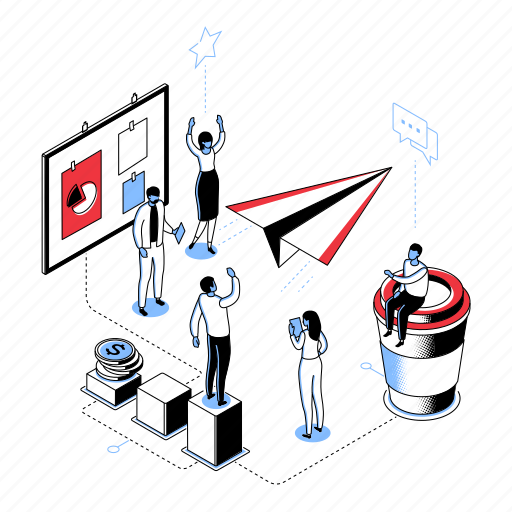 Business, marketing, office, employees, teamwork illustration - Download on Iconfinder