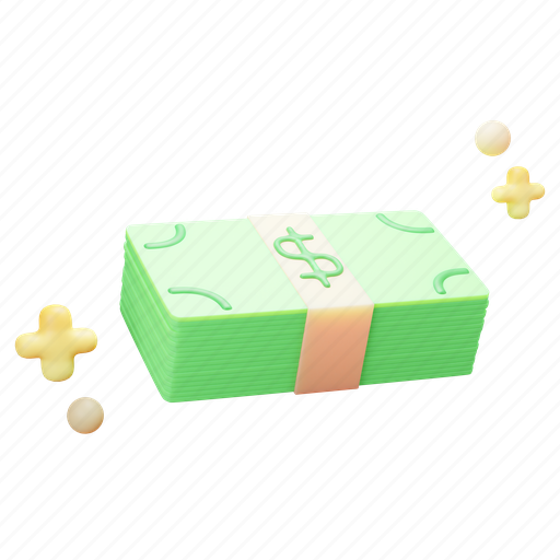 Finance, currency, business, cash, money, bank, banking 3D illustration - Download on Iconfinder