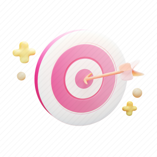Goal, target, success, business, concept, strategy, marketing 3D illustration - Download on Iconfinder