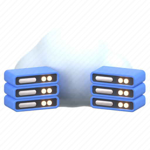 Cloud computing, cloud technology, cloud hosting, server, cloud storage 3D illustration - Download on Iconfinder