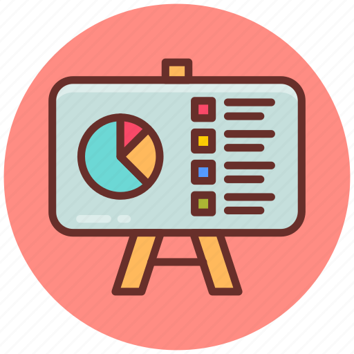 Presentation, board, stand, analysis, business, graph, report icon - Download on Iconfinder