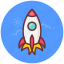 startup, launch, rocket, spaceship, marketing, promote 