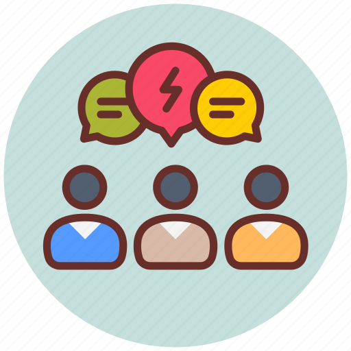 Brainstorming, coworking, discussion, idea, inspiration, invention, strategy icon - Download on Iconfinder
