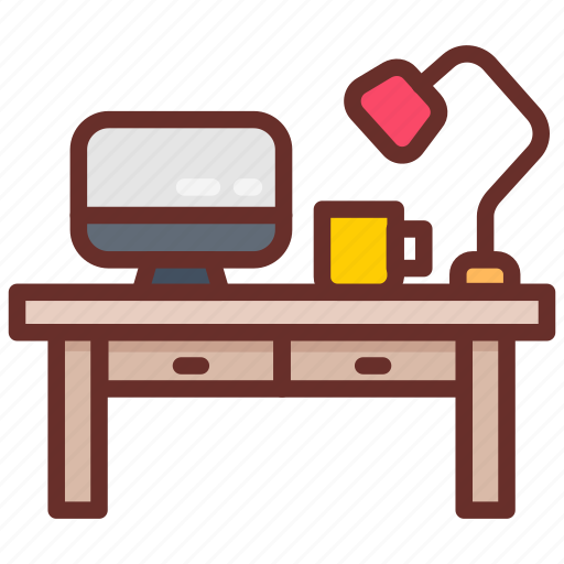 Workplace, desk, office, place, space, work icon - Download on Iconfinder