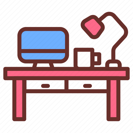 Workplace, desk, office, place, space, work icon - Download on Iconfinder