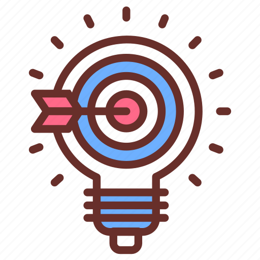 Marketing, solution, bulb, light, puzzle, target icon - Download on Iconfinder