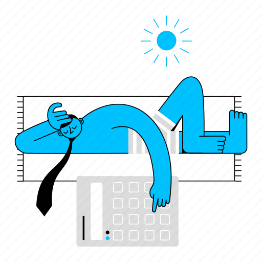 Businessmans, work, vacation, travel, holiday, summer, office illustration - Download on Iconfinder