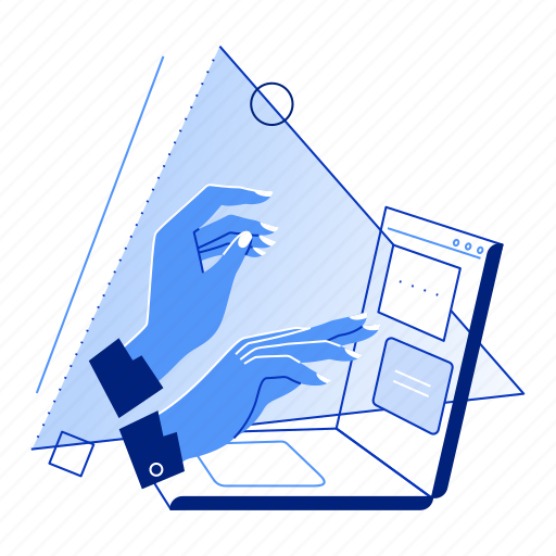 Computer, work, business, laptop, tool, office, device illustration - Download on Iconfinder