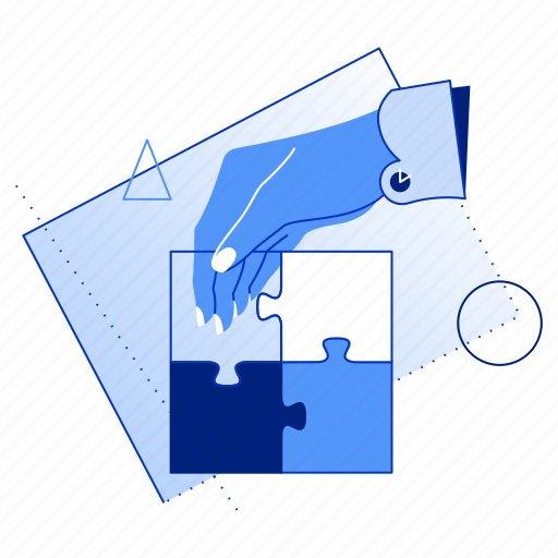 Problem, solution, strategy, business, idea, puzzle, game illustration - Download on Iconfinder
