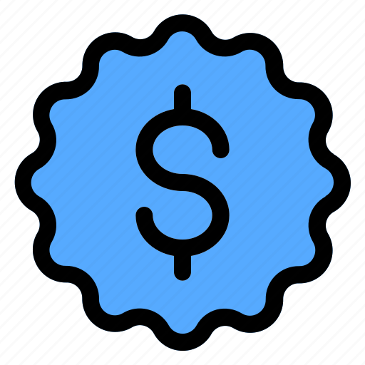 1, badge, dollar, award, stamp, reward icon - Download on Iconfinder