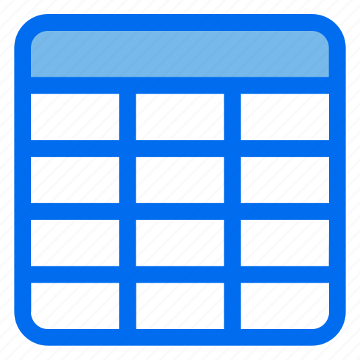 1, table, flowchart, spreadsheet, data, grid icon - Download on Iconfinder