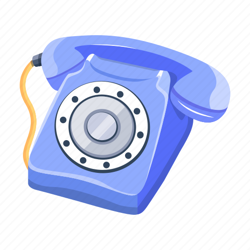 Landline, telephone, retro phone, receiver phone, communication device icon - Download on Iconfinder