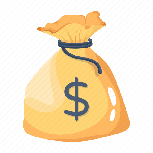 Dollar bag, money bag, cash bag, money sack, money pouch icon - Download on Iconfinder