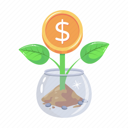 Money growth, money plant, investment growth, financial growth, investment profit icon - Download on Iconfinder