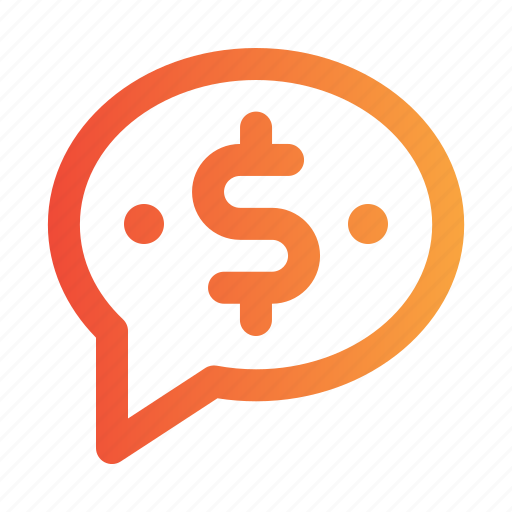 Dollar, bubble, chat, money, message, business, finance icon - Download on Iconfinder