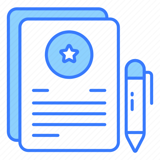 Contract, agreement, certificate, documents, deed, diploma, attested icon - Download on Iconfinder