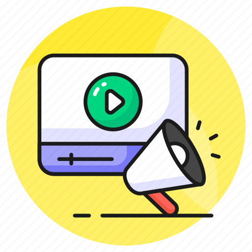 Video, marketing, promotion, campaign, advertisement, publicity, advertising icon - Download on Iconfinder