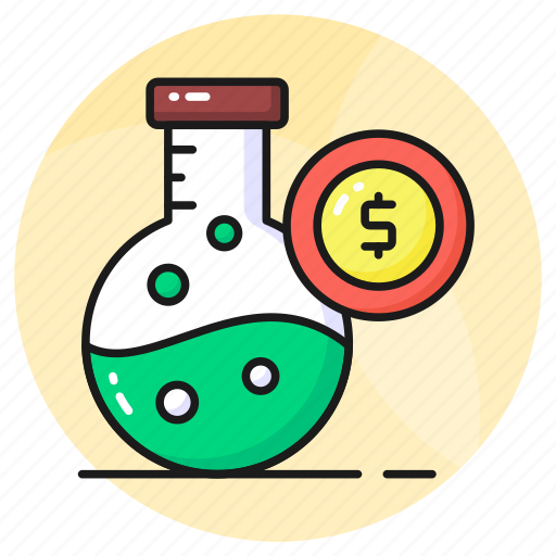 Financial, research, alchemy, experiment, flask, chemical, economic icon - Download on Iconfinder