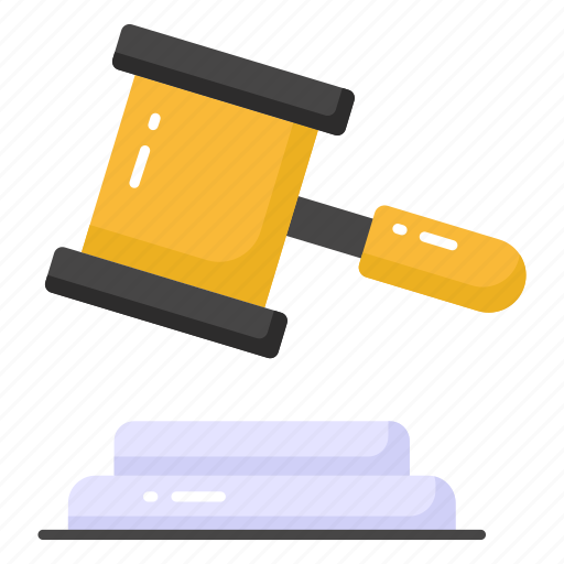 Auction, law, justice, hammer, court, judicial, mallet icon - Download on Iconfinder