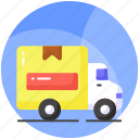 delivery, truck, van, conveyance, transport, cargo, vehicle