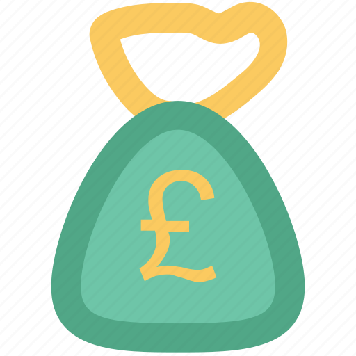 British pound, cash, cash bag, money sack, pound currency, pound sack icon - Download on Iconfinder