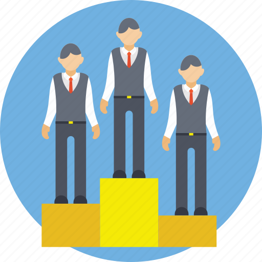 Business competition, business competitors, successful business team, victory podium, winners podium icon - Download on Iconfinder