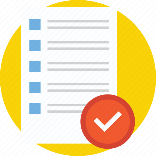 Approved document, approved list, inspection approved, project completed, task completed icon - Download on Iconfinder