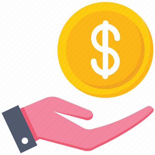 Business, coin, dollar, funding, hand, money icon - Download on Iconfinder