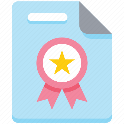 Achievement, award, badge, document, file, medal, paper icon - Download on Iconfinder