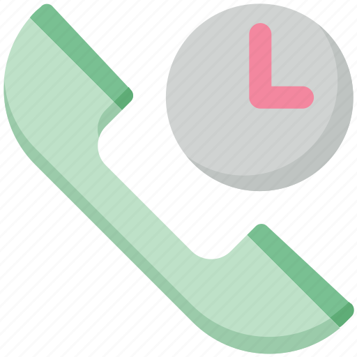 Call, clock, schedule, telephone, time, waiting icon - Download on Iconfinder