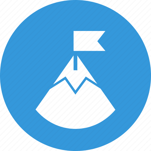 Strategy, victory, apex, business strategy, mountain, top, flag icon - Download on Iconfinder