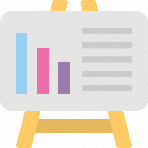 Business analytics, chart, easel board, graph, presentation icon - Download on Iconfinder