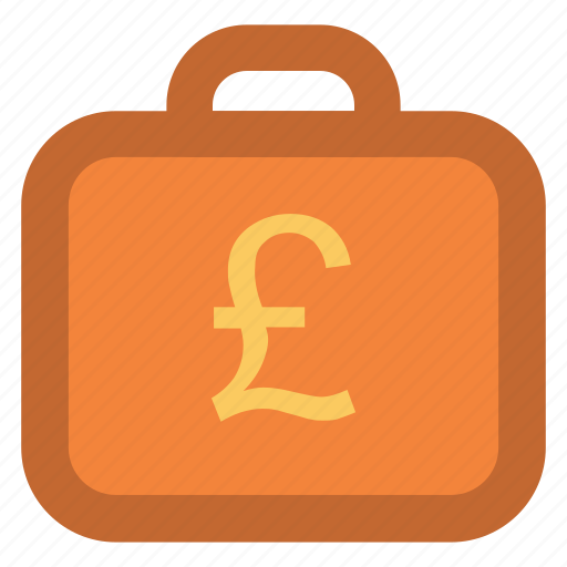 Bag, banknote bag, british pound, business bag, currency bag, pound case icon - Download on Iconfinder