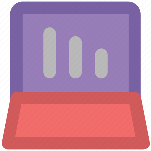 Analysis, bar chart, bars, chart, graph, laptop bar graph icon - Download on Iconfinder